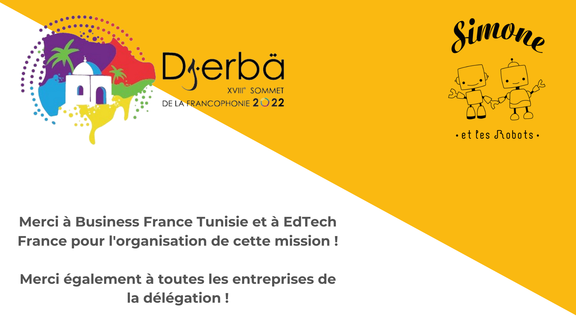 merci aux organisateurs Business France et Edtech France